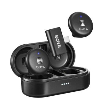 Sistema De Micrófono Inalámbrico Boya Omic-u  Ultra Compacto Rango 50m Android Usb-c