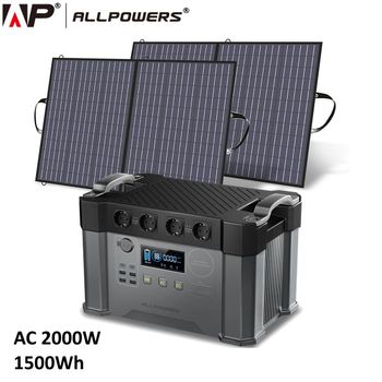 Estación De Energia Portatil Allpowers Ac 200w 41600mah Cargador De Batería  Externa + Panel Solar 60w con Ofertas en Carrefour