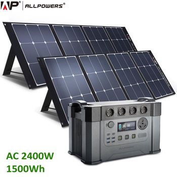 Estación De Energia Portatil Allpowers Monster S2000pro 2400w + 2 Paneles Solares 200w Monocristalino