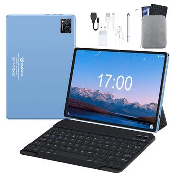 Vanwin G16 Tablet Wifi Edition 4gb Ram, 64gb, 10.36" Face Unlock, Wifi6, Gps, Android 13 + Funda + Teclado - Azul