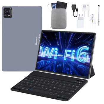 Vanwin Y83tablet Wifi Edition 4gb Ram, 64gb, 10.36" Face Unlock, Wifi, Gps, Android 13 + Funda + Teclado - Azul