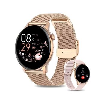 Smartwatch Chronus Hk85  Fitness Tracker Esfera De Reloj Personalizada (oro Rosa）