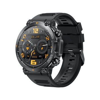 Smartwatch Chronus K56 Militar Com Ecrã Grande   1,39 '' Hd Rastreador De Fitness Compatível(preto)