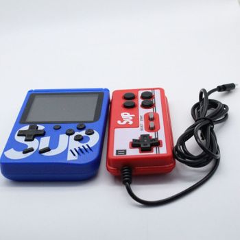 Mini Consola Retro Pantalla Integrada 400 Juegos Con Mando Para 2 Jugadores Y Con Conexión Tv Azul