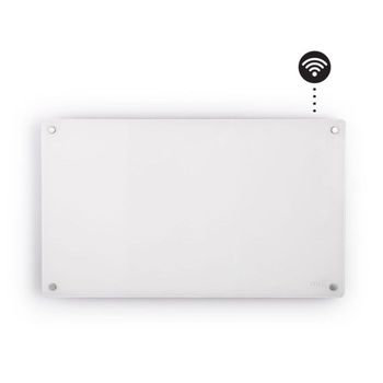Calentador Wifi Con Panel De Vidrio Blanco 600w Proheat Ltd Mill Gl60