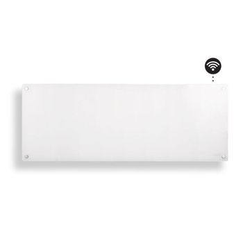 Estufa Con Panel De Vidrio Blanco 1200w Proheat Ltd Mill Gl1200wifi3