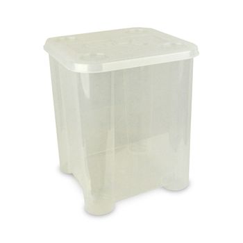 355312 Caja De Plástico Rigido Para Juguetes Con Tapa 29 X 33 X 33cm | Transparente