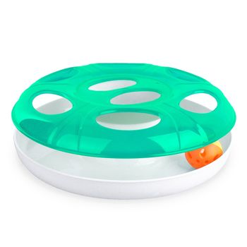 10605 Juego Interactivo Para Gatos De Plástico Con Bola Ufo Ø 25 Cm | Verde