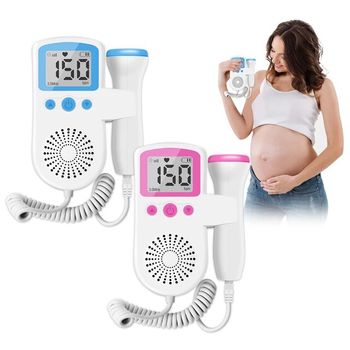 Doppler  Monitor Portátil De Frecuencia Cardíaca Para Bebé Embarazada, 3,0 Mhz, Medidor De Embarazo, Detector De Ultrasonido De Sonido Fetal Color Rosado