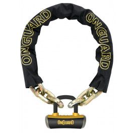 Onguard Chaîne Avec Antivol U Beast 8016 110 Cmx 14 Mm