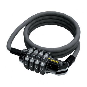 Candado Cable Onguard Terrier Combo 4 120cm X 6 Mm Negro