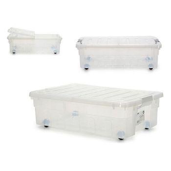 Caja De Almacenaje Con Tapa 30l (40 X 18 X 59,5 Cm) Ruedas