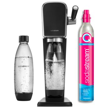 Sodastream Máquina De Carbonatación De Agua + 2 Botellas + 1 Cilindro - Artnlv