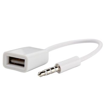 Adaptador De Audio Para Automóvil De 3,5 Mm A Usb.