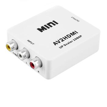 Adaptador / Convertidor De Señal Rca A Hdmi White