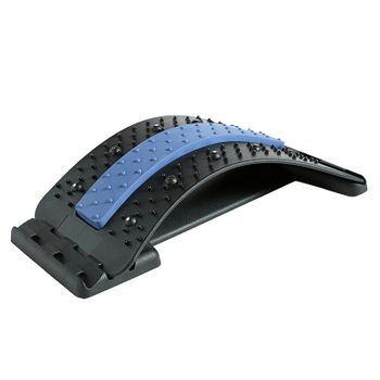 Dispositivo De Estiramiento Y Soporte Lumbar Para Masaje Y Alivio Del Dolor Azul / Negro