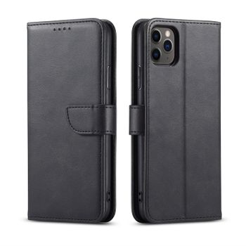 Funda Negra Con Tarjetero Para Iphone 11.