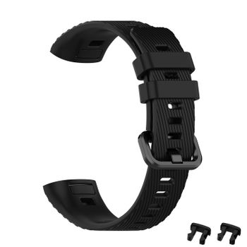 Correa Negra Diseñada Para Huawei Band 3/3 Pro / 4 Pro. Tpu