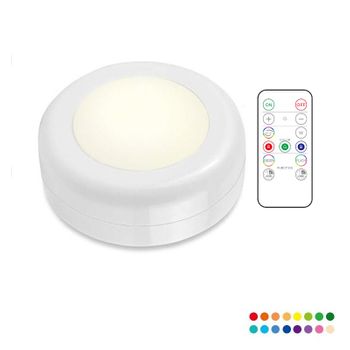 Foco Led Rgb Inalámbrico Con Mando A Distancia Blanco   1 Paquete