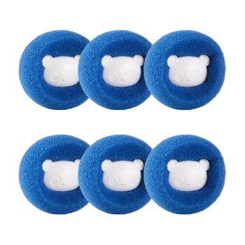 Bola Para Pelos Y Pelusas Para Lavadora, 6 Uds. Blue