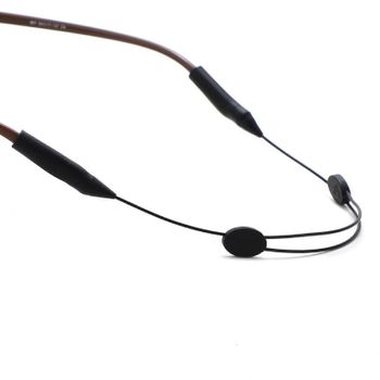 Cordón De Gafas, Banda Deportiva Ajustable, Antideslizante, Negro 35 Cm