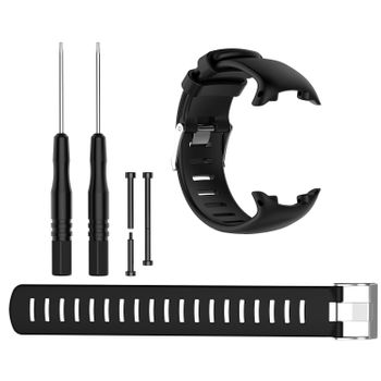 Correa De Reloj Para Suunto D4/d4i Novo Con Remove Tool, 6 Piezas. Black