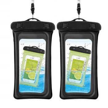 Funda Universal Impermeable Para Móviles, Negro.   2 Paquetes