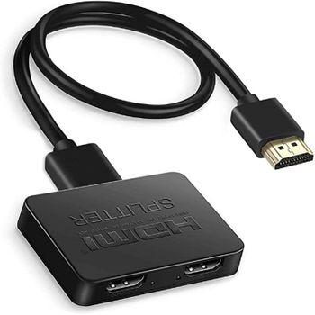 Divisor Hdmi 4k 1 Entrada / 2 Salidas Black