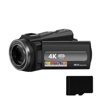 Videocámara 4k/48mp/zoom 16x/visión Nocturna Por Infrarrojos/control Remoto/tarjeta De 32gb