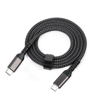 Cable Usb-c A Usb-c 5a/20v Pd 100w Black 2 Metros