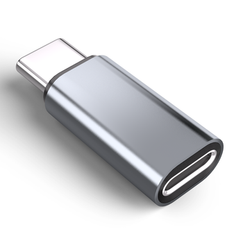 Adaptador Lightning (hembra) A Usb-c (macho), Compatible Con Iphone 15 Grey