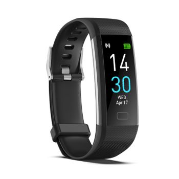 Pulsera De Actividad S5 Con Frecuencia Cardíaca, Monitor De Sueño, Podómetro Black