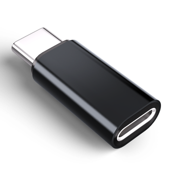 Adaptador Lightning (hembra) A Usb-c (macho), Compatible Con Iphone 15 Black