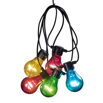 Luces De Fiesta Con Set Extensión 10 Lámparas Multicolor Konstsmide