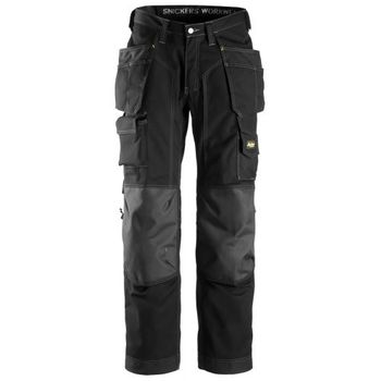 Snickers Workwear-32230404052-3223 Pantalón Solador Rip-stop Con Bolsillos Flotantes Negro Talla 52