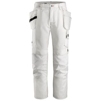 Snickers Workwear-32750909042-3275 Pantalón Pintor Con Bolsillos Flotantes Blanco Talla 42