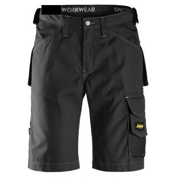 Snickers Workwear-31230404046-3123 Pantalón Corto Rip-stop Negro Talla 46