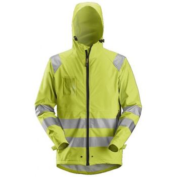 Snickers Workwear-82336600003-8233 Chaqueta Impermeable Pu Alta Visibilidad Clase 3 Amarillo Talla Xs