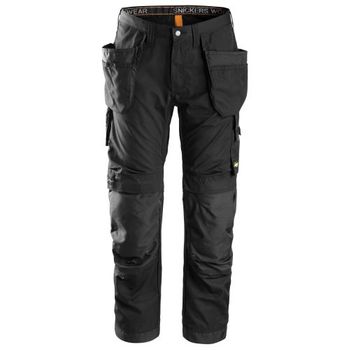 Snickers Workwear-62010404096-6201 Pantalón Largo Allroundwork Con Bolsillos Flotantes Negro Talla 96