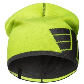 Snickers Workwear-90156658000-9015 Gorro Reversible Amarillo Alta Visibilidad - Gris Acero