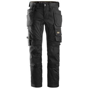 Snickers Workwear-62410404058-pantalón Elástico Allroundwork Con Bolsillos Flotantes Negro Talla 58