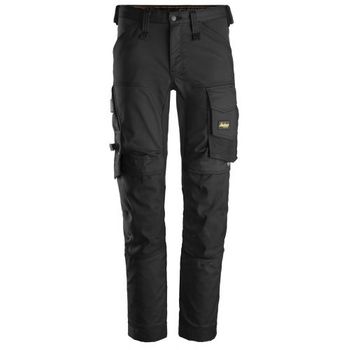 Snickers Workwear-63410404054-pantalones Elásticos Allroundwork Negro Talla 54