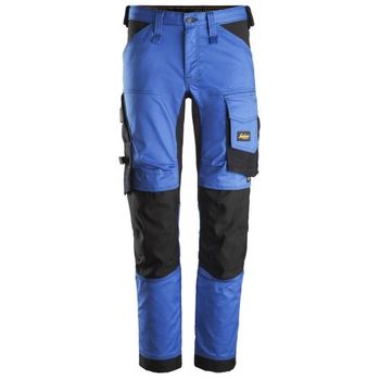 Snickers Workwear-63415604054-pantalones Elásticos Allroundwork Azul Verdadero-negro Talla 54