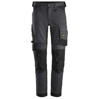 Snickers Workwear-63415804044-pantalones Elásticos Allroundwork Gris Acero-negro Talla 44