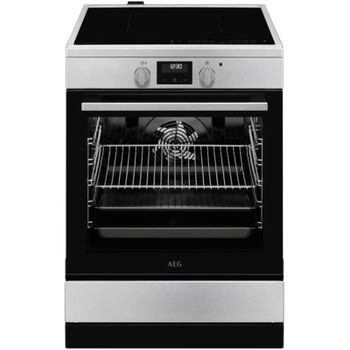 Aeg Cib6646abm Cocina De Inducción De 60 X 60 Cm Con Función Hob2hood Horno Multifunción Steambake Carriles Telescópicos En 1 Ni