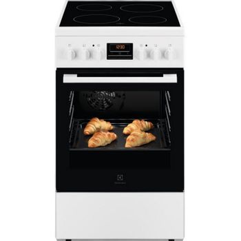 Bermello - Solthermic Cocina Gas Negra Rústica 60x60 Con Horno Eléctrico  F6S40E5RB