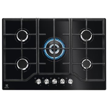 Electrolux Egg7536k Negro Integrado 74 Cm Encimera De Gas 5 Zona(s)