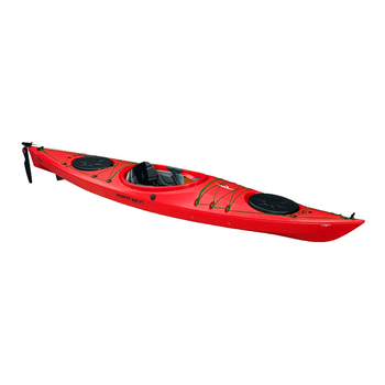 Kayak Xo13 Gt Point 65 De Travesía Con Timón Y Orza Abatible Rojo