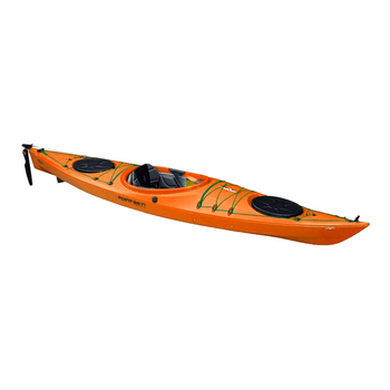 Kayak Xo13 Gt Point 65 De Travesía Con Timón Y Orza Abatible Naranja