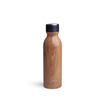 Botella Térmica De Acero Inoxidable Smartshake Bohtal 600ml  - Wood